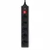Сетевой фильтр Buro 500SH-10-B 10м (5 розеток) черный (коробка)