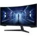 Монитор Samsung 34" Odyssey G5 C34G55TWWI черный VA LED 1ms 21:9 HDMI матовая 250cd 178гр/178гр 3440x1440 165Hz DP UW 5.6кг