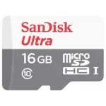 Флеш карта microSDHC 16GB Sandisk SDSQUNS-016G-GN3MN Ultra 80 w/o adapter