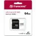 Флеш карта microSDXC 64GB Transcend TS64GUSD300S-A + adapter