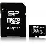Флеш карта microSDXC 256GB Silicon Power SP256GBSTXBU1V10SP + adapter