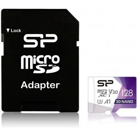 Флеш карта microSDXC 128GB Silicon Power SP128GBSTXDU3V20AB Superior Pro Colorful + adapter