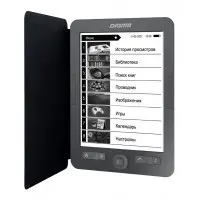 Электронная книга Digma M1 6" E-ink HD Pearl 758x1024 600MHz 128Mb/4Gb/SD/microSDHC темно-серый (в компл.:обложка)