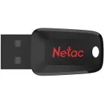 Флеш Диск Netac 128Gb U197 NT03U197N-128G-20BK USB2.0 черный/красный