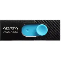 Флеш Диск A-Data 32Gb UV220 AUV220-32G-RBKBL USB2.0 черный/синий