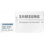 Флеш карта microSDXC 512GB Samsung MB-MC512KA EVO PLUS + adapter
