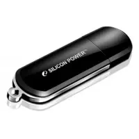 Флеш Диск Silicon Power 8Gb LuxMini 322 SP008GBUF2322V1K USB2.0 черный