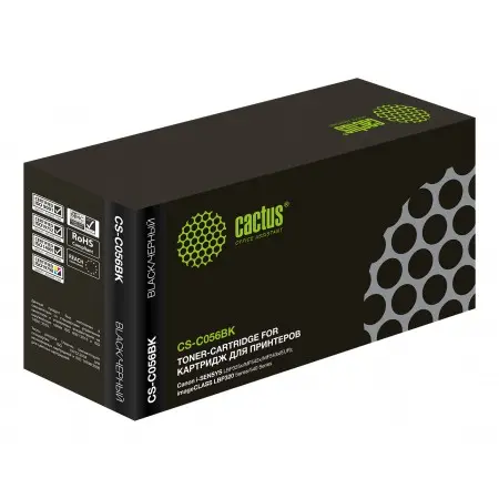 Картридж лазерный Cactus CS-C056BK 056BK черный (10000стр.) для Canon i-SENSYS LBP325x/MF542x/MF543x