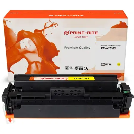 Картридж лазерный Print-Rite TFHBKUYPU1J PR-W2032X W2032X желтый (6000стр.) для HP Color LaserJet M454nw/dn/dw/, MFP M479dw/fdn/fdw