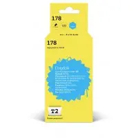 Картридж струйный T2 CB318HE 178 IC-H318 CB318HE голубой для HP DJ 3070A/PS 5510/5515/6510