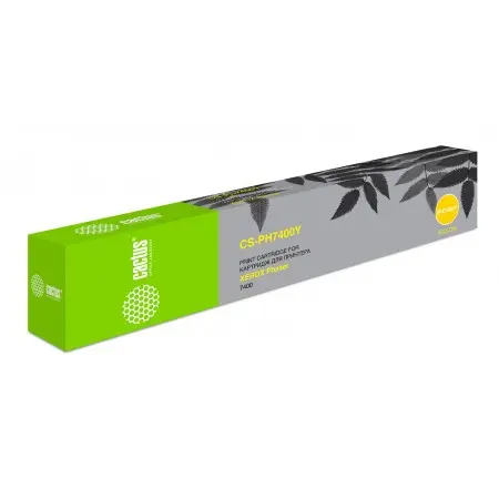 Картридж лазерный Cactus CS-PH7400Y 106R01152 желтый (9000стр.) для Xerox Phaser 7400