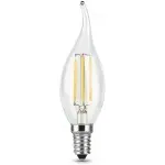 Лампа филам. Gauss Filament 5Вт цок.:E14 свеча 220B 2700K св.свеч.бел.теп. (упак.:10шт) (104801105)