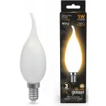 Лампа филам. Gauss Filament 5Вт цок.:E14 свеча 220B 2700K св.свеч.бел.теп. (упак.:1шт) (104201105)