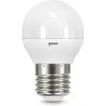 Лампа светодиодная Gauss Black 6.5Вт цок.:E27 шар 220B 3000K св.свеч.бел.теп. G45 (упак.:10шт) (105102107)