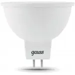 Лампа светодиодная Gauss Black 5Вт цок.:GU5.3 рефлек. 220B 4100K св.свеч.бел.нейт. MR16 (упак.:10шт) (101505205)