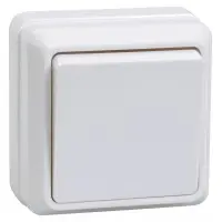 Выключатель IEK Октава откр. 1кл. IP20 белый (EVO10-K01-10-DC)