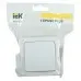 Выключатель IEK Гермес Plus откр. 1кл. IP54 белый (упак.:1шт) (EVMP10-K01-10-54-EC)