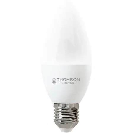 Лампа светодиодная Thomson TH-B2357 6Вт цок.:E27 свеча 220B 3000K св.свеч.бел.теп. Candle (упак.:1шт)
