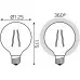Лампа светодиодная Gauss Filament 158802010-D 10Вт цок.:E27 шар 220B 2400K св.свеч.бел.теп. (упак.:1шт)