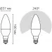 Лампа светодиодная Gauss 103101406 6Вт цок.:E14 свеча 220B св.свеч.RGB (упак.:1шт)