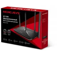 Роутер беспроводной Mercusys AC12G AC1200 10/100/1000BASE-TX черный