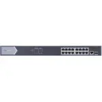 Коммутатор Hikvision DS-3E0518P-E 17x1Гбит/с 1SFP 16PoE+ 230W неуправляемый