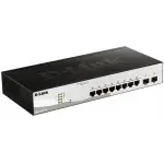 Коммутатор D-Link DGS-1210-10/FL1A 8x1Гбит/с 2SFP управляемый