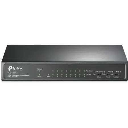 Коммутатор TP-Link TL-SF1009P 9x100Мбит/с 8PoE+ 65W неуправляемый