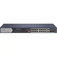 Коммутатор Hikvision DS-3E0520HP-E 18x1Гбит/с 2SFP 12PoE+ 4PoE++ 225W неуправляемый