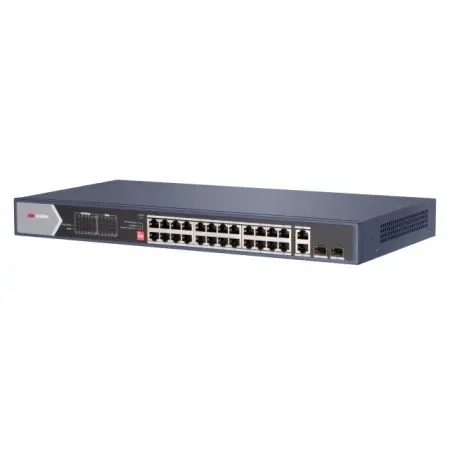 Коммутатор Hikvision DS-3T0506HP-E/HS 4x1Гбит/с 2SFP 3PoE+ 1PoE++ 60W неуправляемый
