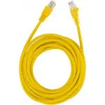 Патч-корд Buro UTP 4 пары cat.5E CCA molded 5м желтый RJ-45 (m)-RJ-45 (m)