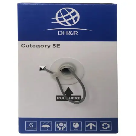 Кабель сетевой Ningbo UTP 4 пары cat.5E solid 0.5мм CCA molded 305м серый