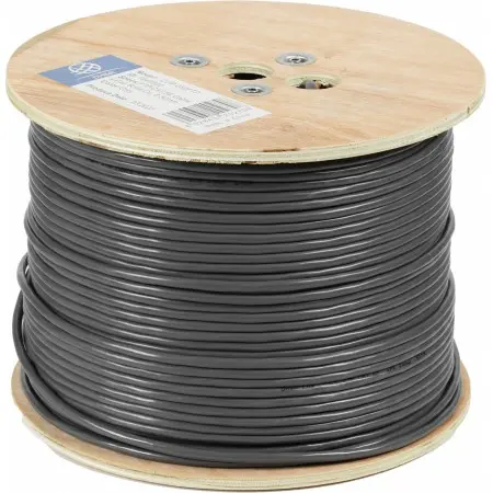 Кабель сетевой Ningbo FTP 4 пары cat.5E solid 0.5мм Cu molded 305м серый