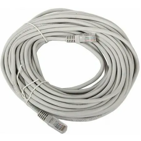 Патч-корд Premier 5-970 1Гбит/с UTP 4 пары cat.5E CCA molded 15м серый RJ-45 (m)-RJ-45 (m)