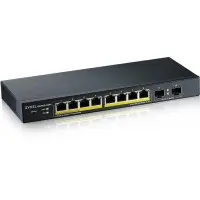 Коммутатор Zyxel GS1900-10HP-EU0102F (L2) 8x1Гбит/с 2SFP 8PoE+ 77W управляемый