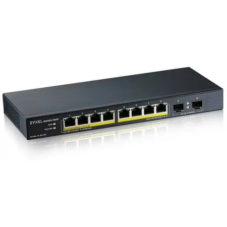 Коммутатор Zyxel GS1100-10HP-EU0102F 8x1Гбит/с 2SFP 8PoE+ 130W неуправляемый