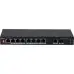 Коммутатор Dahua DH-PFS3110-8ET1GT1GF-96 (L2) 8x100Мбит/с 1x1Гбит/с 8PoE 96W неуправляемый