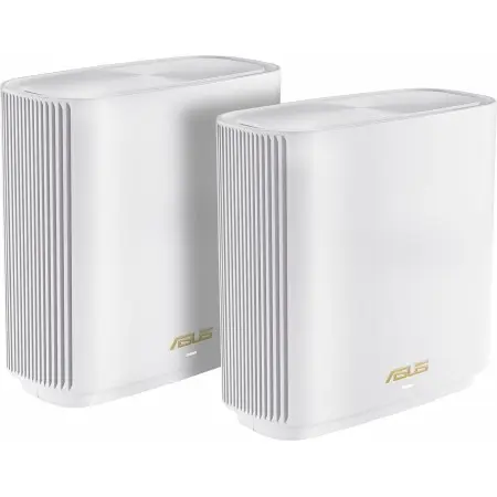 Бесшовный Mesh роутер Asus ZenWiFi XT9 (W-2-PK) AX7800 2.5GE/USB3.0 белый (упак.:2шт)