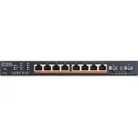 Коммутатор Zyxel XMG1915-10EP-EU0101F (L2+) 8x2.5Гбит/с 2SFP+ 8PoE++ 130W управляемый