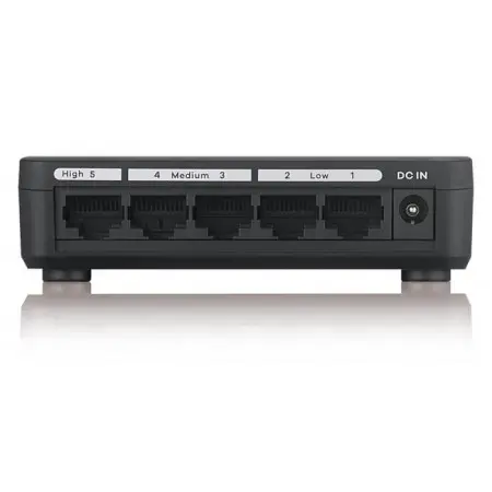 Коммутатор Zyxel GS-105SV2-EU0101F 5x1Гбит/с неуправляемый