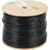 Кабель сетевой FTP 4 пары cat.5E solid 0.51мм CCA 305м черный outdoor