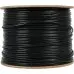 Кабель сетевой FTP 4 пары cat.5E solid 0.51мм CCA 305м черный outdoor