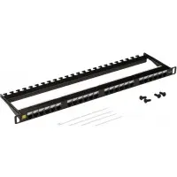 Патч-панель Lanmaster LAN-PPC24U6 19" 0.5U 24xRJ45 кат.6 UTP
