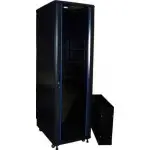 Шкаф серверный Lanmaster (TWT-CBB-22U-6X8-G1) напольный 22U 600x800мм пер.дв.стекл задн.дв.двуст. 2 бок.пан. 800кг черный IP20