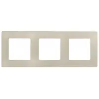 Рамка Legrand Etika 672513 накладная 3x ABS пластик слоновая кость
