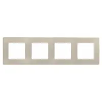 Рамка Legrand Etika 672514 накладная 4x ABS пластик слоновая кость