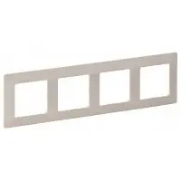 Рамка Legrand Valena Life 754044 накладная 4x горизонтальный монтаж поликарбонат слоновая кость