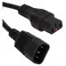Шнур питания Lanmaster LAN-PP13L/14-1.0-BK C13-С14 проводник.:3x0.75мм2 1м 220В черный