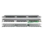 Патч-панель Hyperline PPHD-19-24-8P8C-C5E-SH-110D 19" 0.5U 24xRJ45 кат.5E FTP