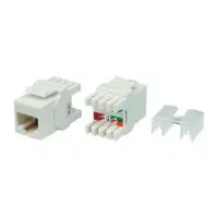 Модуль Hyperline KJ8-8P8C-C5E-180-WH информ. KeystoneRJ45 кат.5E UTP бел. (упак.:1шт)